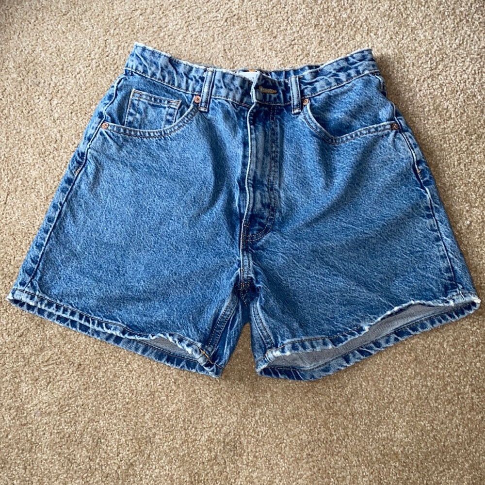 Zara Blue Denim Jean Shorts